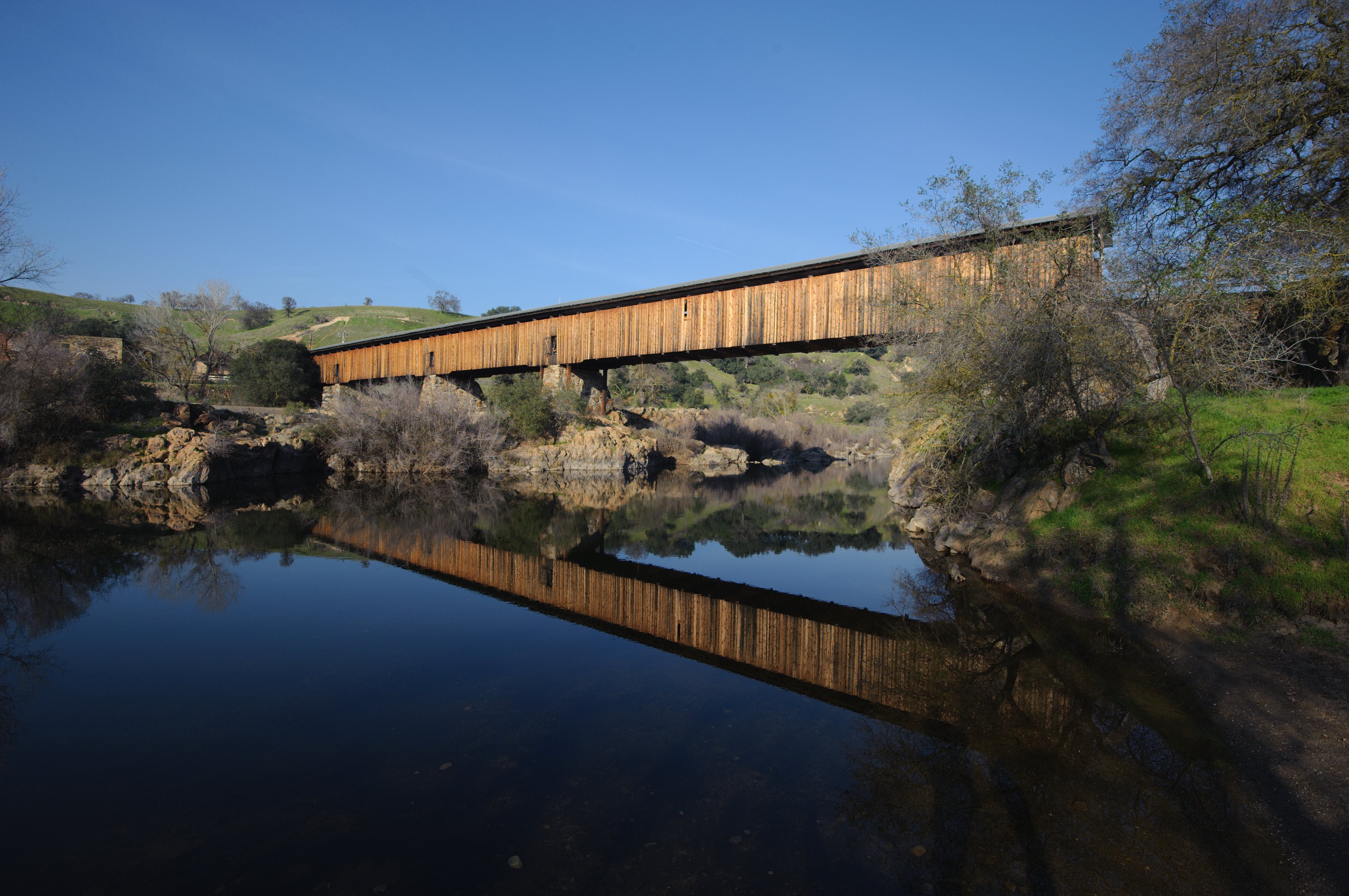 Knight's Ferry 
                                    Covered Bridge